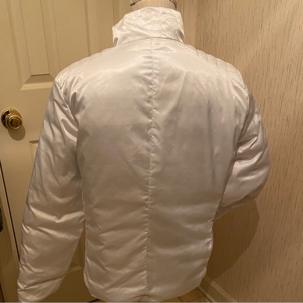 MAKE AN OFFER! Lilly Pulitzer Reverses/Puffer Jacket,Navy Print/White,Size 14 - Picture 10 of 14